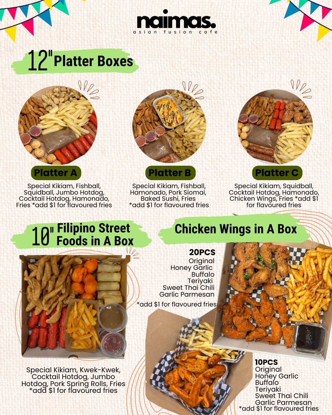 Naimas-platters